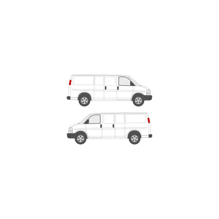 Chevrolet Express (2000 - present) Cargo Van Regular 135" wheelbase, standard roof, single sliding door main product photo