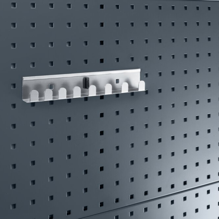 perfo socket holder 10 5/8W x 1W x 1 3/4 zinc plated