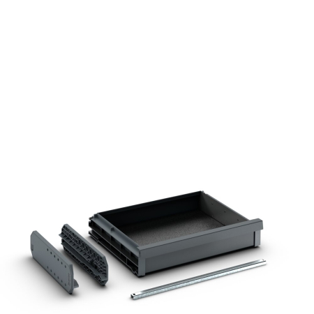 16 1/2&quot;W M Storage Drawer with runner kit, Short (3 1/4&quot;H)