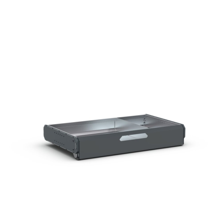  29 3/4W x 18 1/8D drop front shelf