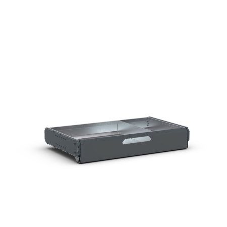  29 3/4W x 18 1/8D drop front shelf