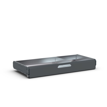  38 1/2W x 18 1/8D drop front shelf