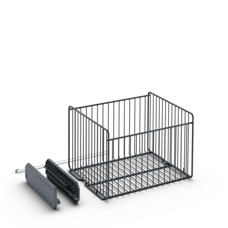 16 1/2&quot;W M Wire Basket with Runner Kit