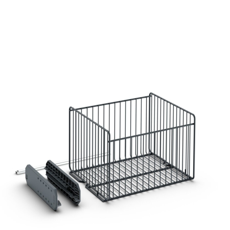 16 1/2&quot;W M Wire Basket with Runner Kit