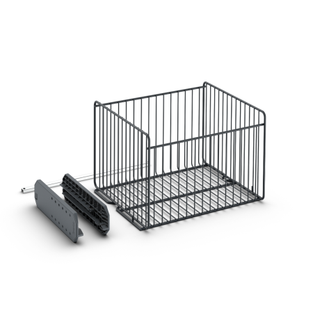 16 1/2W Sliding Wire Basket with runner kit
