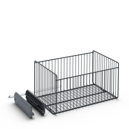 20 7/8&quot;W L Wire Basket with Runner Kit
