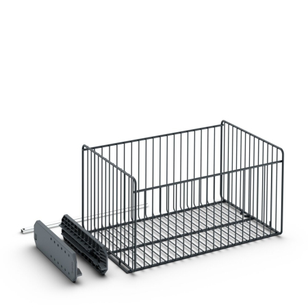 20 7/8&quot;W L Wire Basket with Runner Kit