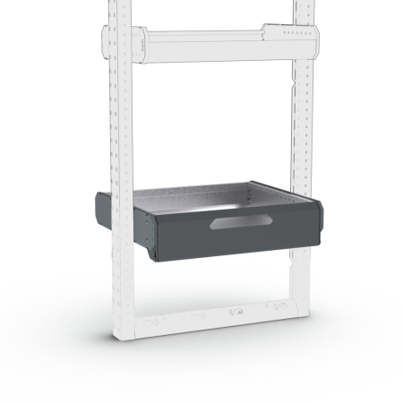  16 1/2W x 18 1/8D drop front shelf