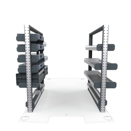 Electricians Van Shelving Package 01 - Mercedes Metris, 126&quot; Wheelbase
