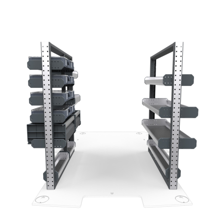 Electricians Van Shelving Package 01 - Mercedes Metris, 135&quot; Wheelbase