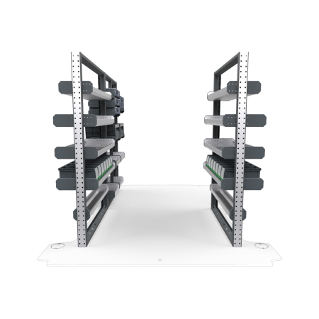 Electricians Van Shelving Package 01 - RAM Promaster Low Roof, 118&quot; Wheelbase