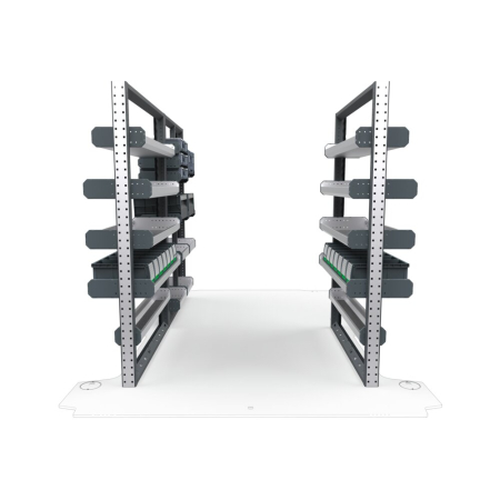 Electricians Van Shelving Package 01 - RAM Promaster Low Roof, 118&quot; Wheelbase