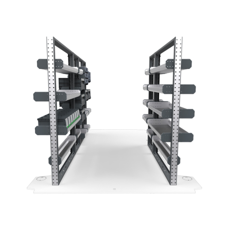 Electricians Van Shelving Package 01 - RAM Promaster Low/ High Roof, 136&quot; Wheelbase