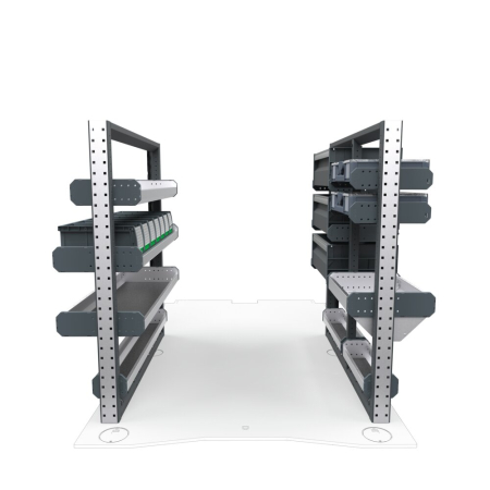 Electricians Van Shelving Package 01 - RAM Promaster City, 122.4&quot; Wheelbase