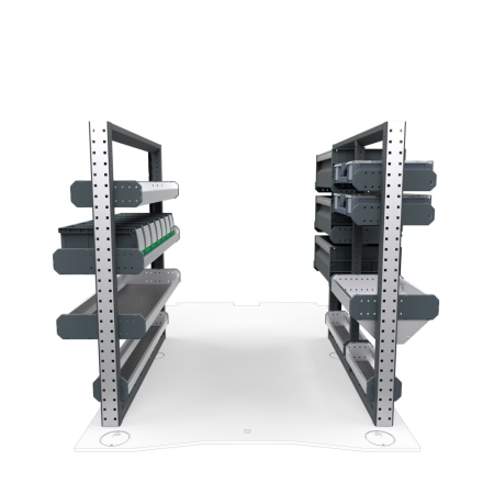 Electricians Van Shelving Package 01 - RAM Promaster City, 122.4&quot; Wheelbase