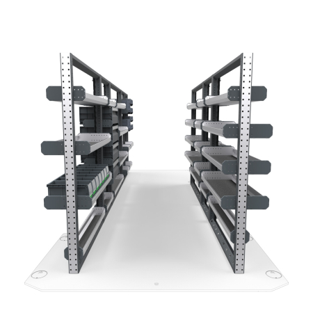 Electricians Van Shelving Package 01 - Mercedes Sprinter High Roof, 170&quot; Wheelbase