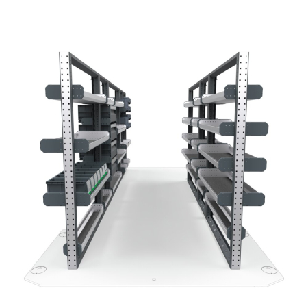 Electricians Van Shelving Package 01 - Mercedes Sprinter High Roof, 170&quot; Wheelbase