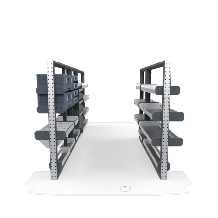Electricians Van Shelving Package 01 - Ford Transit Low Roof, 148&quot; Wheelbase