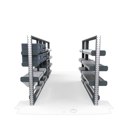 Electricians Van Shelving Package 01 - Ford Transit Low Roof, 148&quot; Wheelbase