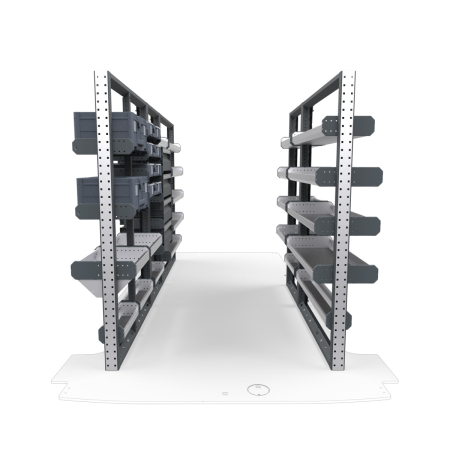 Electricians Van Shelving Package 01 - Ford Transit Medium/High Roof, 148&quot; Wheelbase
