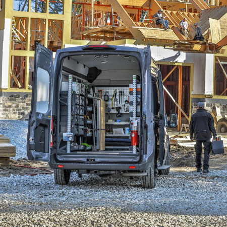 Ford Transit (2014 - present) Cargo Van Wheelbase: 148&quot; Long, Low Roof, RWD/AWD, Sliding/Hinged Door Right