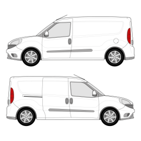 RAM Promaster City (2014 - present) Cargo Van 122.4&quot; wheelbase, standard roof, dual sliding door