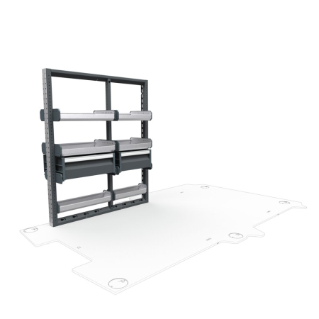 General Contractors Van Shelving Package 01 - Mercedes Metris, 126&quot; Wheelbase