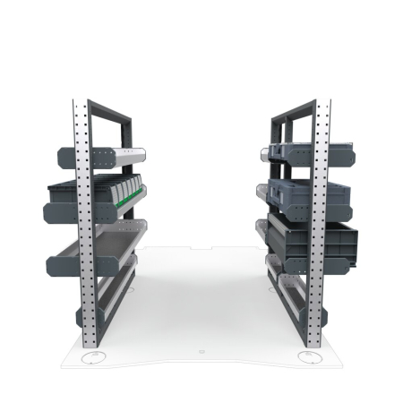 General Contractors Van Shelving Package 01 - RAM Promaster City, 122.4&quot; Wheelbase