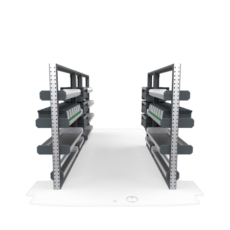 General Contractors Van Shelving Package 01 - Ford Transit Low Roof, 148&quot; Wheelbase