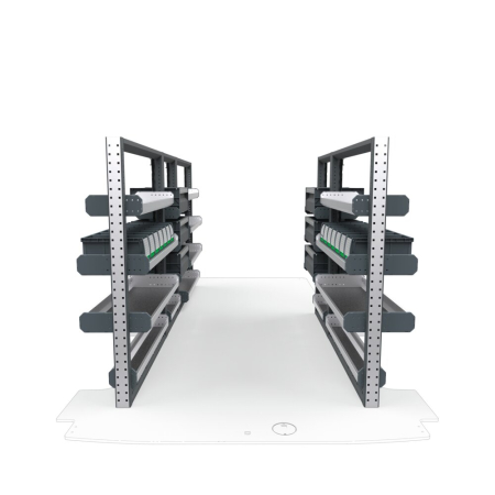 General Contractors Van Shelving Package 01 - Ford Transit Low Roof, 148&quot; Wheelbase