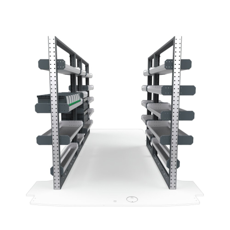 General Contractors Van Shelving Package 01 - Ford Transit Medium/High Roof, 148&quot; Wheelbase