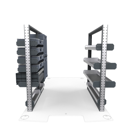 Plumbers Van Shelving Package 01 - Mercedes Metris, 135&quot; Wheelbase