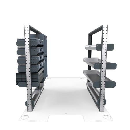 Plumbers Van Shelving Package 01 - Mercedes Metris, 135&quot; Wheelbase