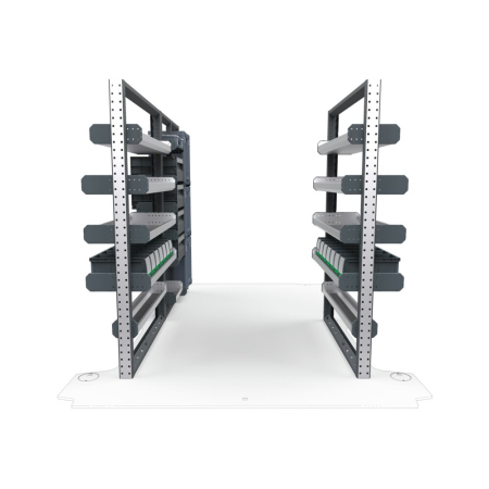 Plumbers Van Shelving Package 01 - RAM Promaster Low Roof, 118&quot; Wheelbase