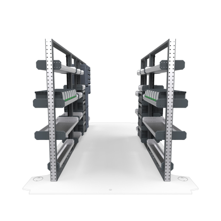Plumbers Van Shelving Package 01 - RAM Promaster High Roof, 159&quot; Wheelbase