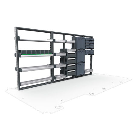 Plumbers Van Shelving Package 01 - RAM Promaster High Roof, 159&quot; Wheelbase