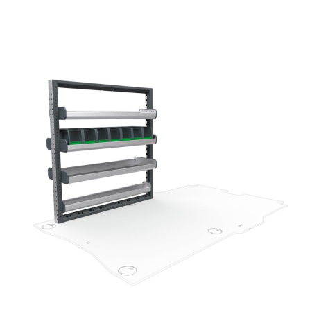 Plumbers Van Shelving Package 01 - RAM Promaster City, 122.4&quot; Wheelbase