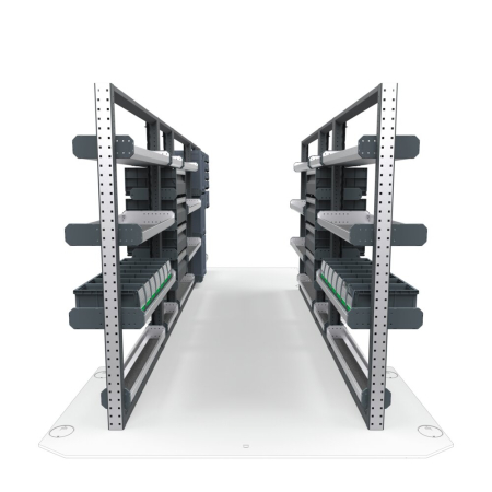 Plumbers Van Shelving Package 01 - Mercedes Sprinter High Roof, 170&quot; Wheelbase