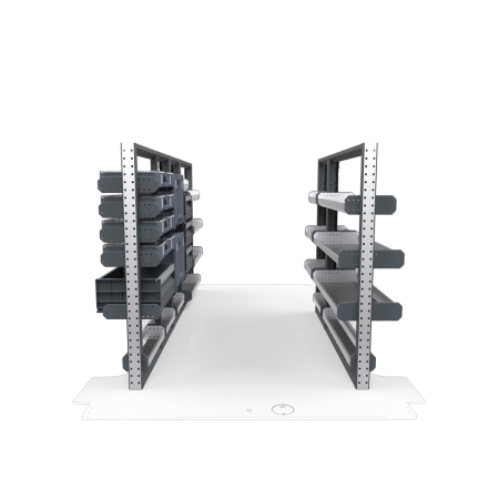 Plumbers Van Shelving Package 01 - Ford Transit Low Roof, 130&quot; Wheelbase