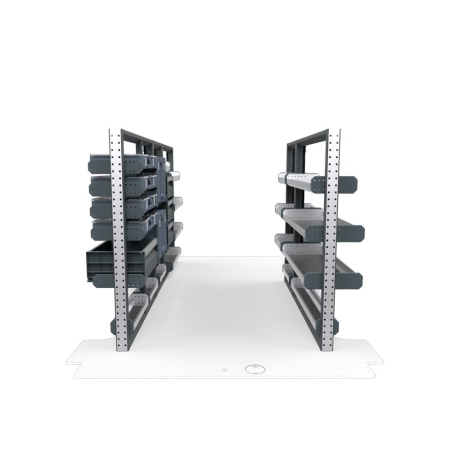 Plumbers Van Shelving Package 01 - Ford Transit Low Roof, 130&quot; Wheelbase