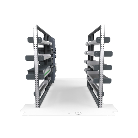 Plumbers Van Shelving Package 01 - Ford Transit Medium Roof, 130&quot; Wheelbase