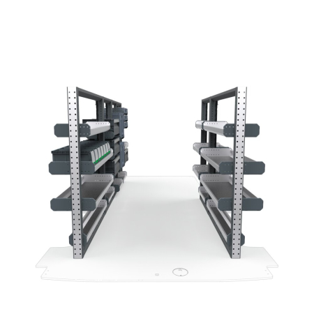 Plumbers Van Shelving Package 01 - Ford Transit Low Roof, 148&quot; Wheelbase