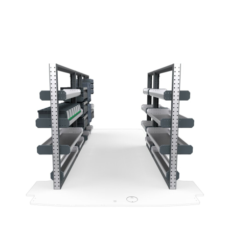 Plumbers Van Shelving Package 01 - Ford Transit Low Roof, 148&quot; Wheelbase