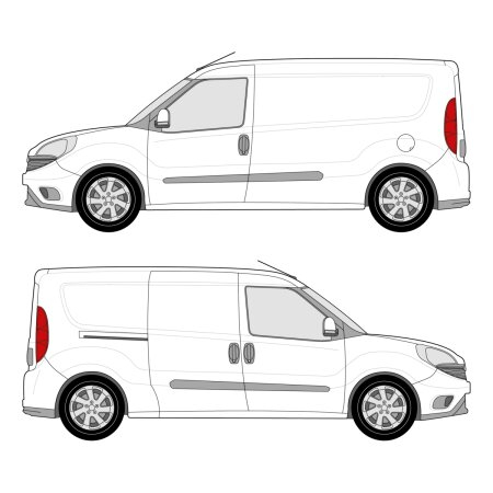 RAM Promaster City (2014 - present) Cargo Van 122.4&quot; wheelbase, standard roof, dual sliding door