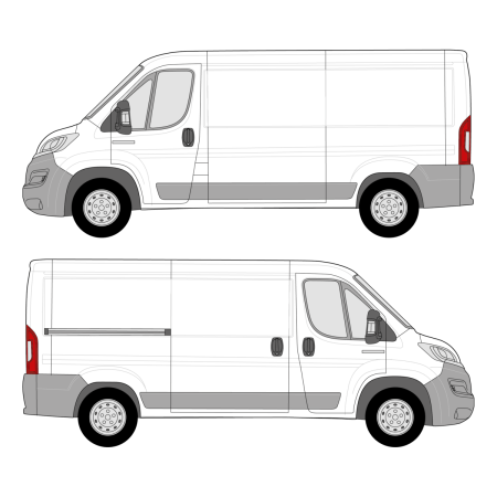 RAM Promaster (2014 - present) Cargo Van Wheelbase: 136&quot;, Low Roof, FWD, Sliding Door Right