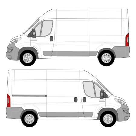 RAM Promaster (2014 - present) Cargo Van Wheelbase: 136&quot;, High Roof, FWD, Sliding Door Right