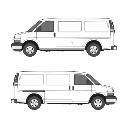 Chevrolet Express (2000 - present) Cargo Van Regular 135&quot; wheelbase, standard roof, single sliding door